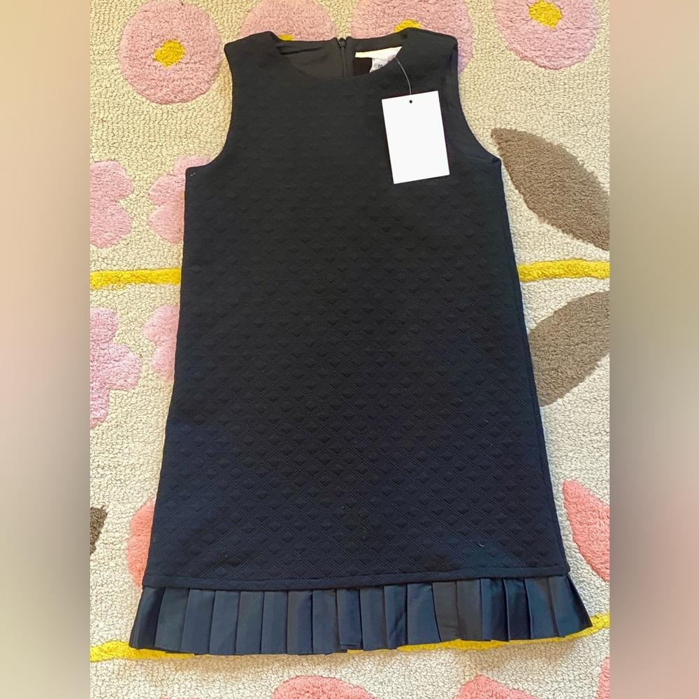NWT Mademoiselle Charlotte Black Sleeveless Textured Dress 10T